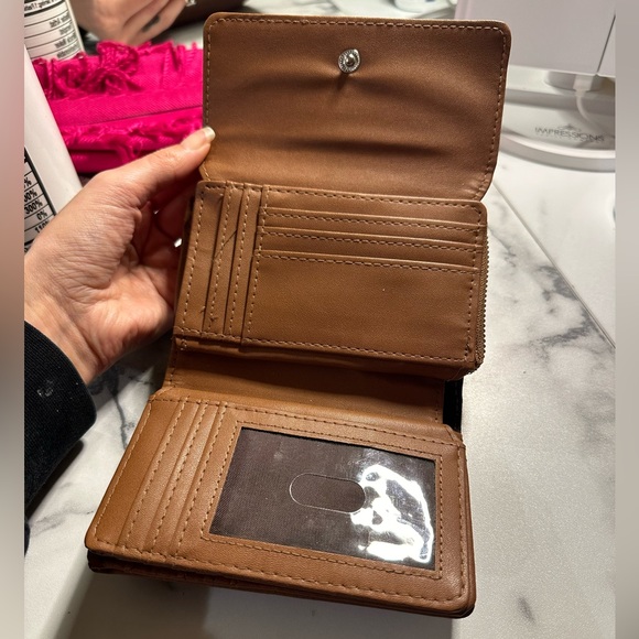 Safekeeper brown wallet trifold wallet with many card holders rfid safe - Picture 5 of 7